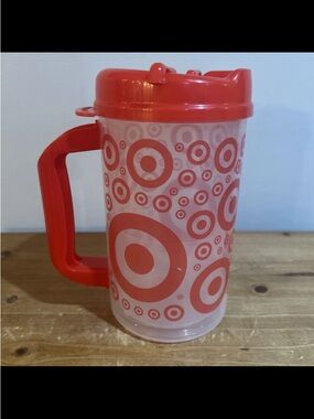Target Red Logo Insulated Travel Mug with Handle